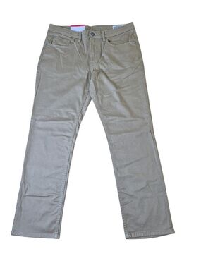 Buffalo David Bitton Men's 5-Pocket Slim Stretch Pants Khaki Tan 34x32 NWT